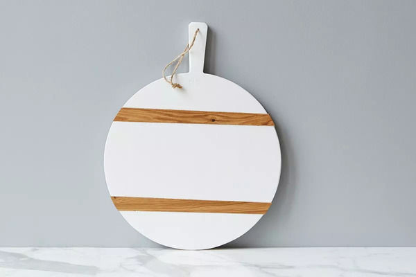 White Round Mod Charcuterie Board | Scout & Nimble