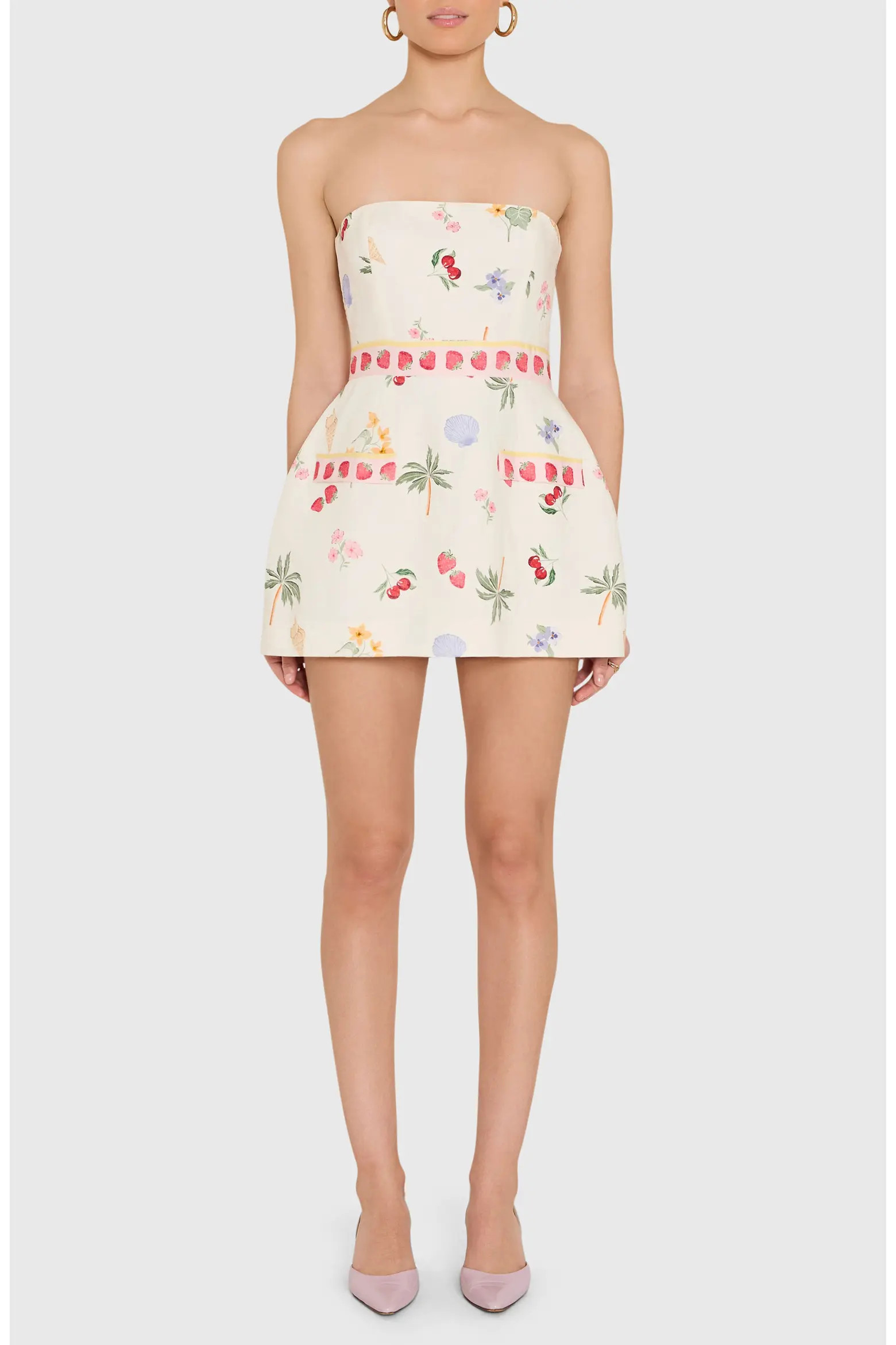 Bethany Strapless Linen Blend Romper (Women) | Nordstrom | Nordstrom
