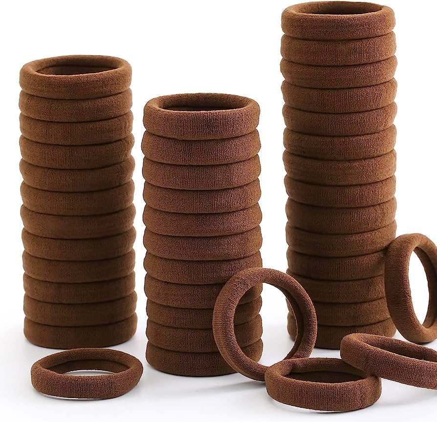 100PCS Hair Ties, Elastic Hair Bands, Girls Hair Accessories for Women, Seamless Hair Ties, Soft ... | Amazon (US)