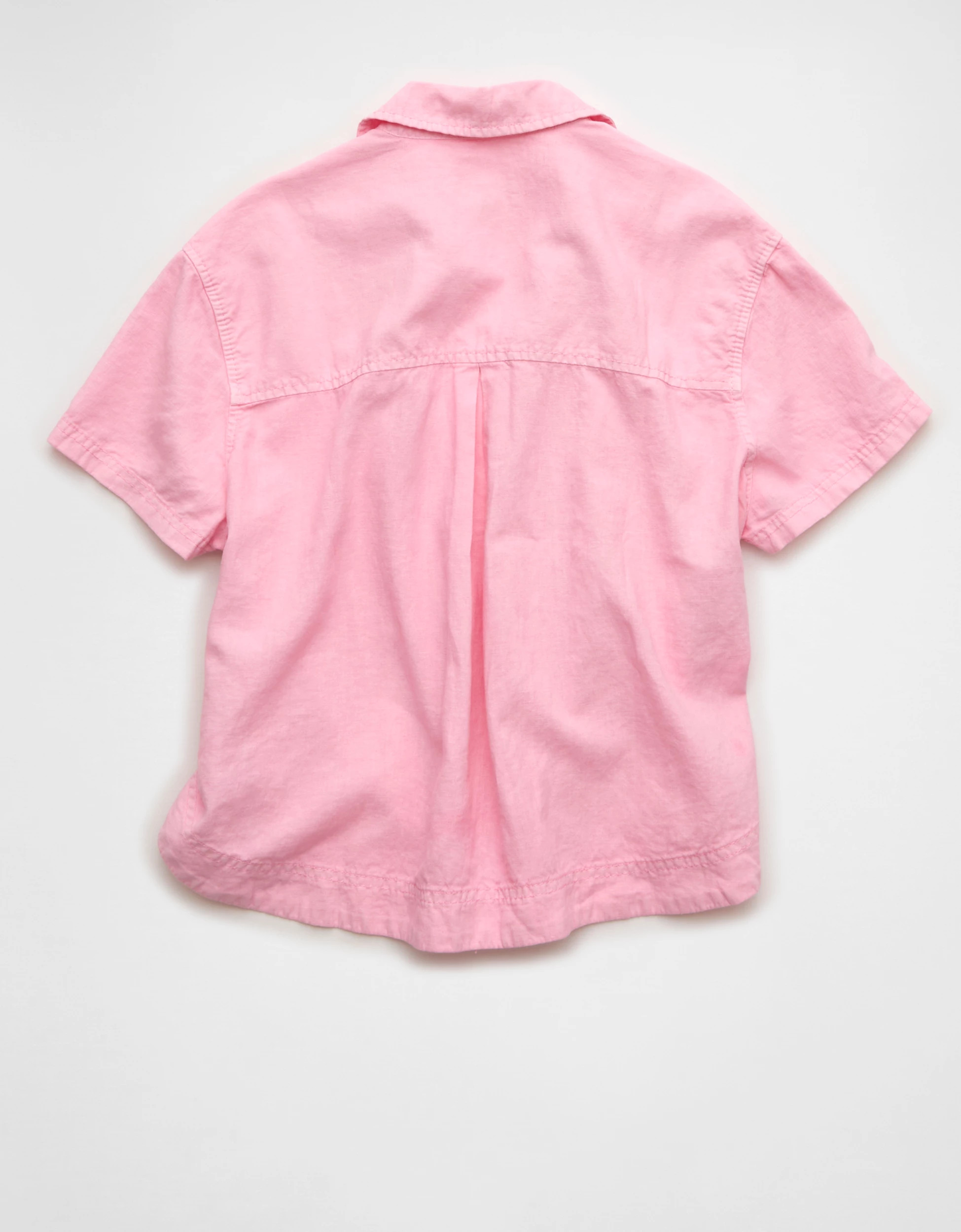 AE Cropped Button-Up Shirt | American Eagle Outfitters (US & CA)