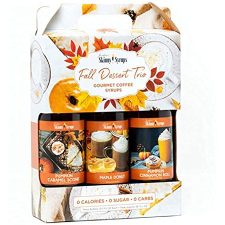 Jordan s Skinny Syrups Fall Dessert Trio: Pumpkin Cinnamon Roll Maple Donut and Pumpkin Caramel Scon | Walmart (US)