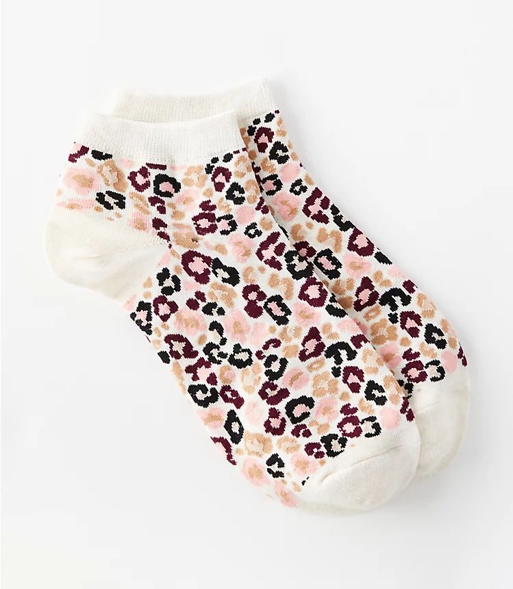 Leopard Print Ankle Socks | LOFT
