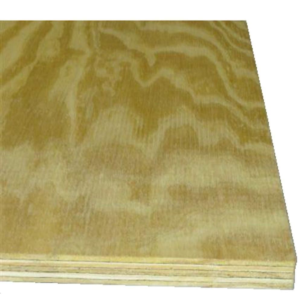 Sanded Pine Plywood (Common: 23/32 in. x 2 ft. x 4 ft.; Actual: 0.703 in. x 23.75 in. x 47.75 in.... | The Home Depot