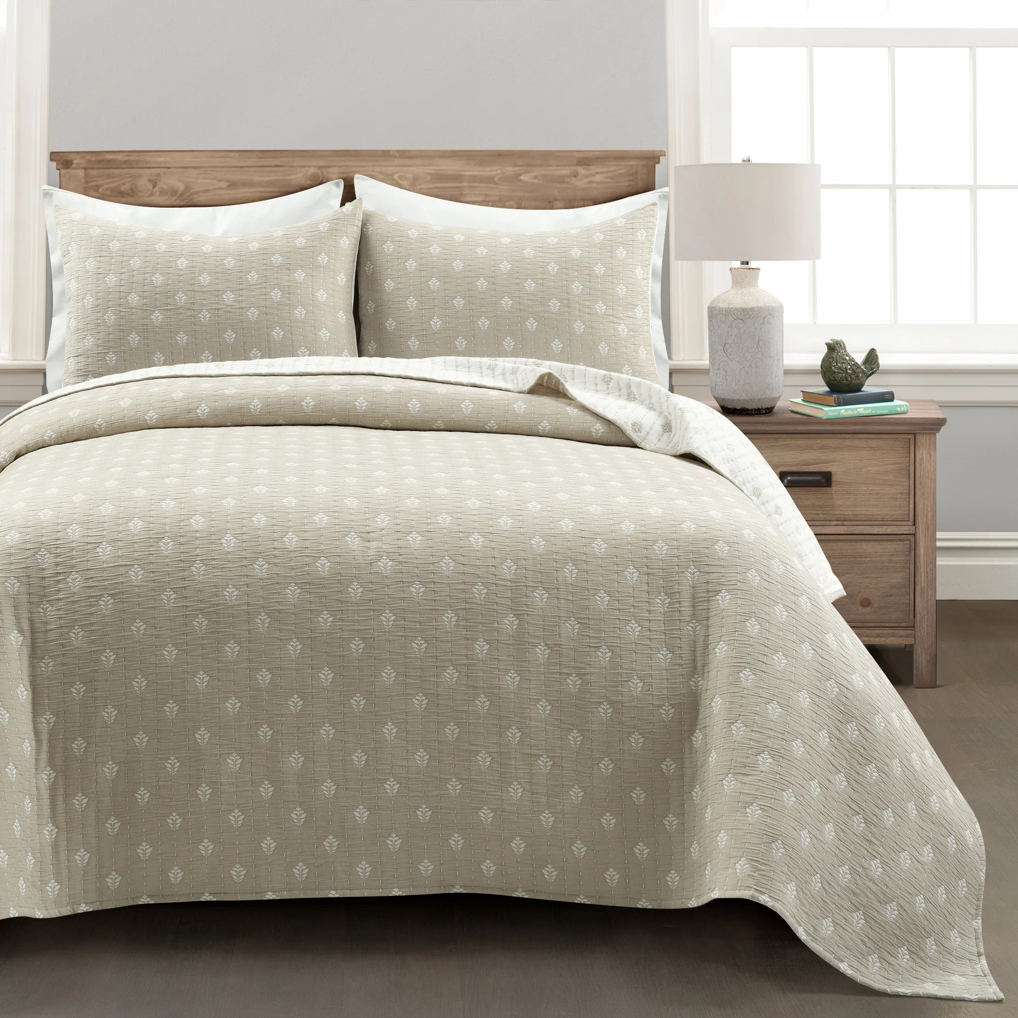 Willards Standard Cotton Reversible 3 Piece Quilt Set | Birch Lane
