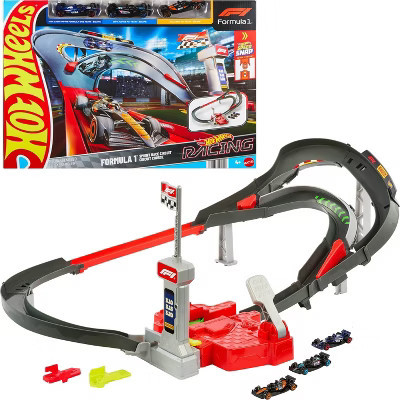 Hot Wheels Racing Formula 1 Sprint Race Circuit Track Set with 3 Die-Cast Toy Cars in 1:64 Scale | Target