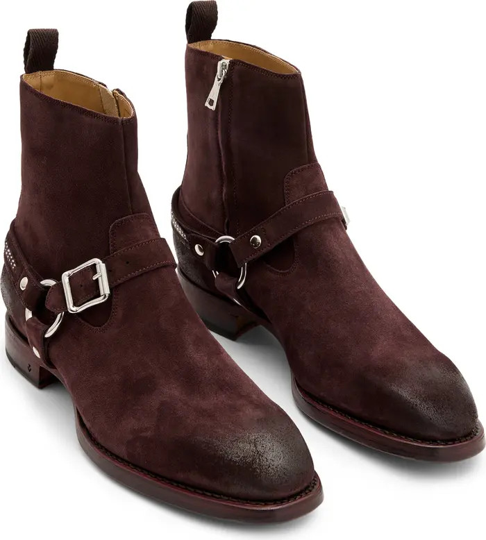 John Varvatos Regent Harness Chain Zip Boot (Men) | Nordstrom | Nordstrom