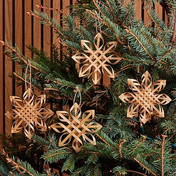 Marimekko Woven Ornaments - Set of 4 | West Elm | West Elm (US)
