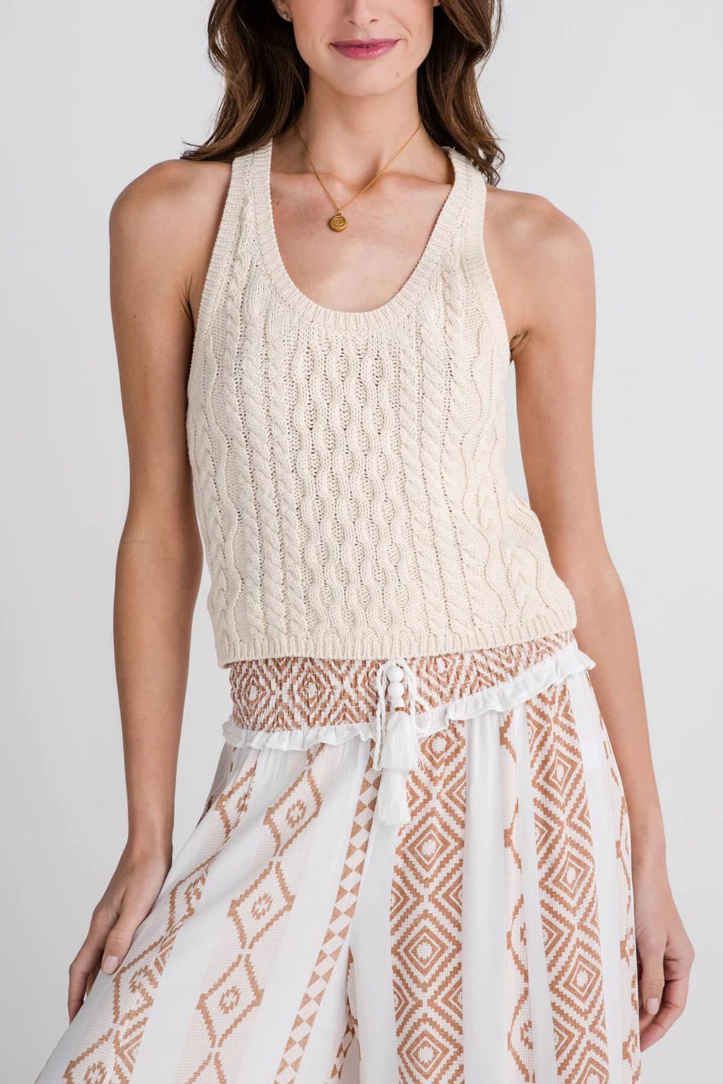 Free People High Tide Cable Tank | Social Threads