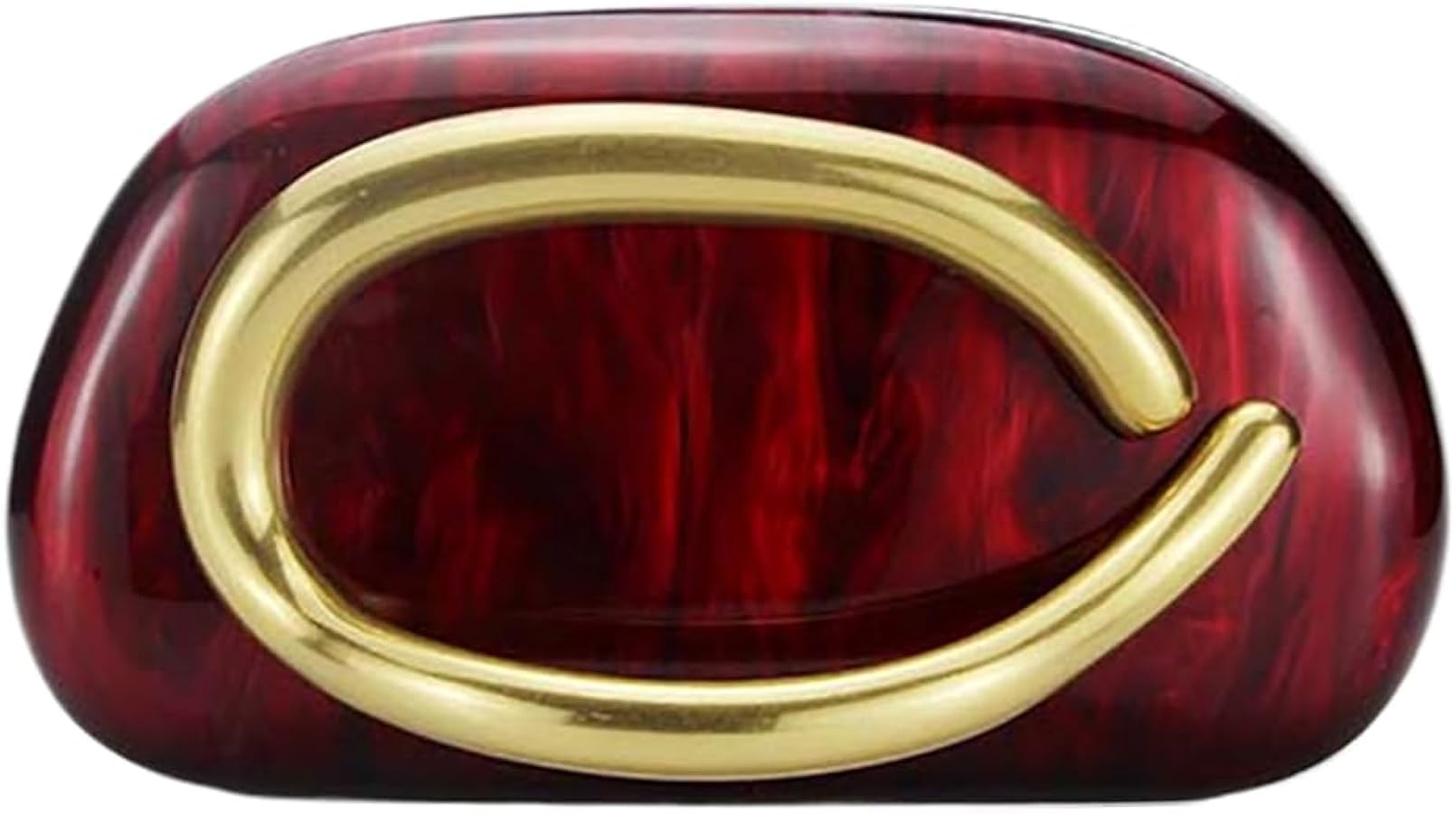 Women Acrylic Clutch Box Metal Handle Evening Bag Trendy Ladies Shoulder Crossbody Purse for Wedd... | Amazon (US)