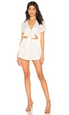 Click for more info about superdown Joya Tie Front Romper in White from Revolve.com