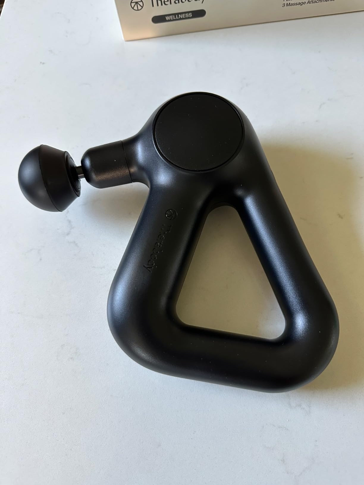 TheraGun Therabody Relief Handheld Percussion Massage Gun - Easy-to-Use, Comfortable & Light Personal Massager for Every Day Pain Relief Massage Therapy in Neck, Back, Leg, Shoulder and Body (Navy) | Amazon (US)