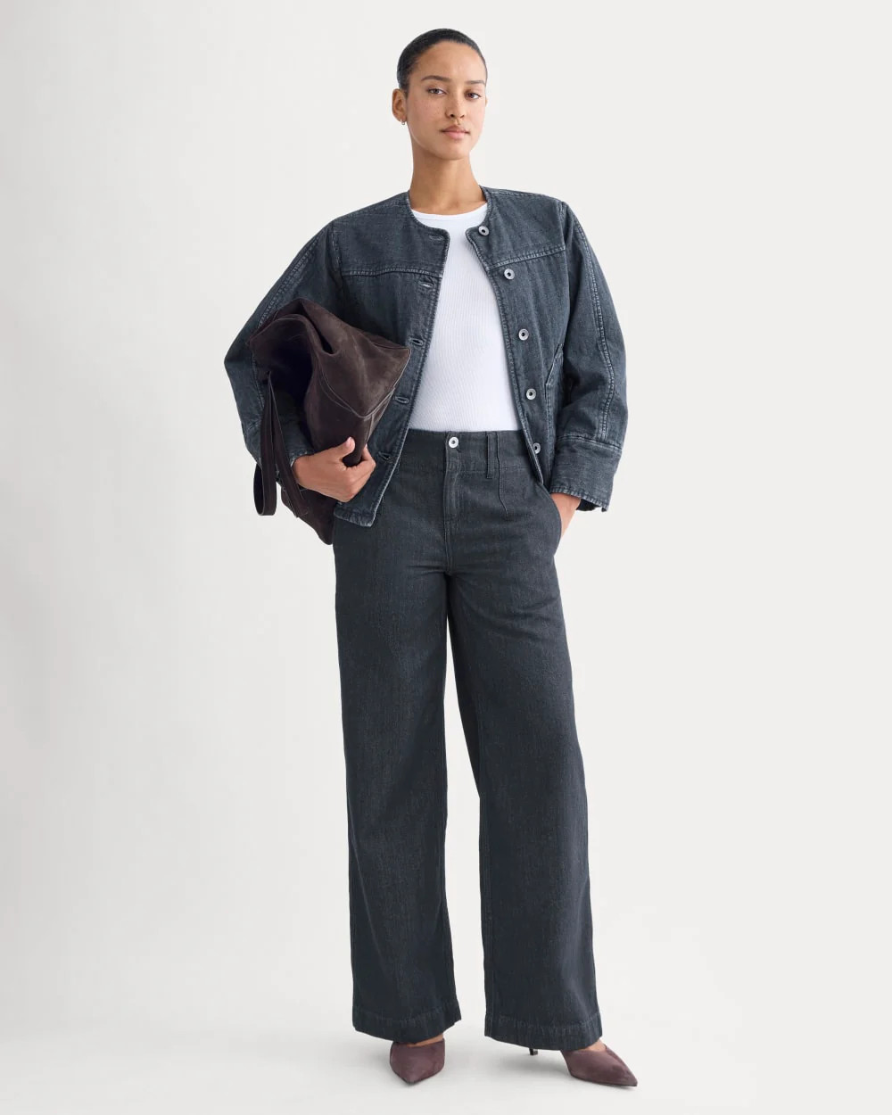 The Mid-Rise Trouser Jean | Tungsten Rinse | Everlane