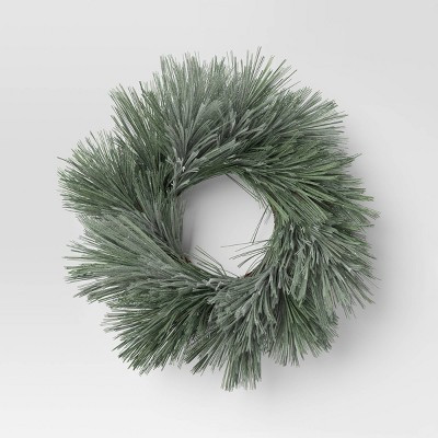 Shimmer Long Needle Christmas Wreath - Threshold™ | Target