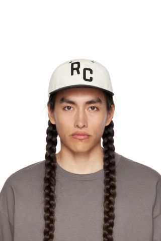 White Color Block Ball Cap | SSENSE