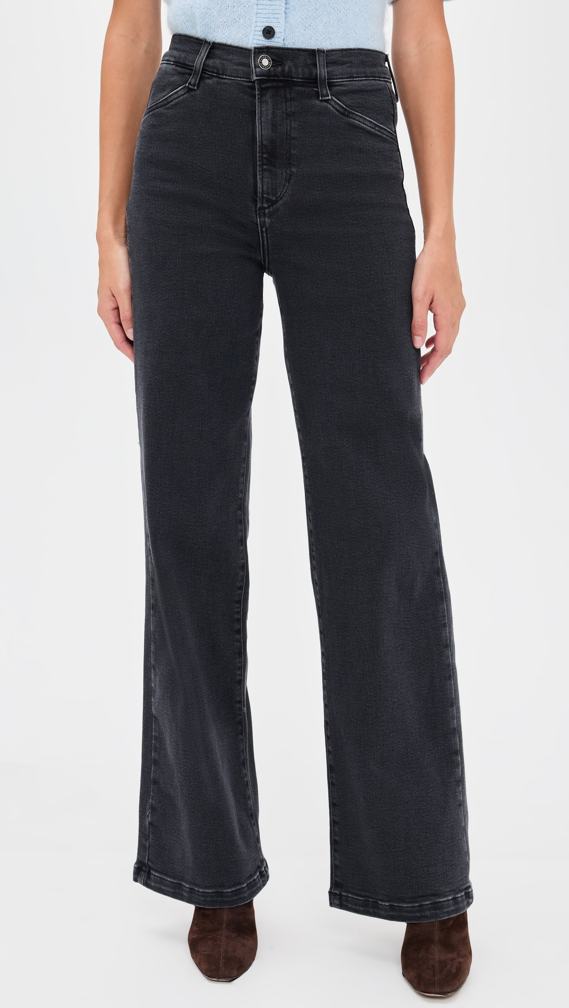 The Mischa Super High Rise Wide Leg Jeans | Shopbop