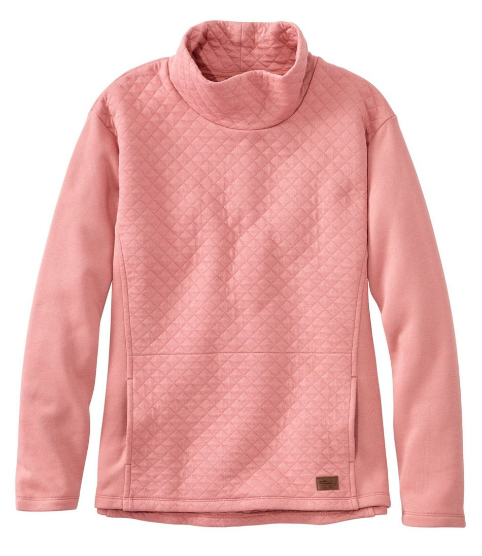 Women's Quilted Sweatshirt Pullover, Funnelneck | L.L. Bean