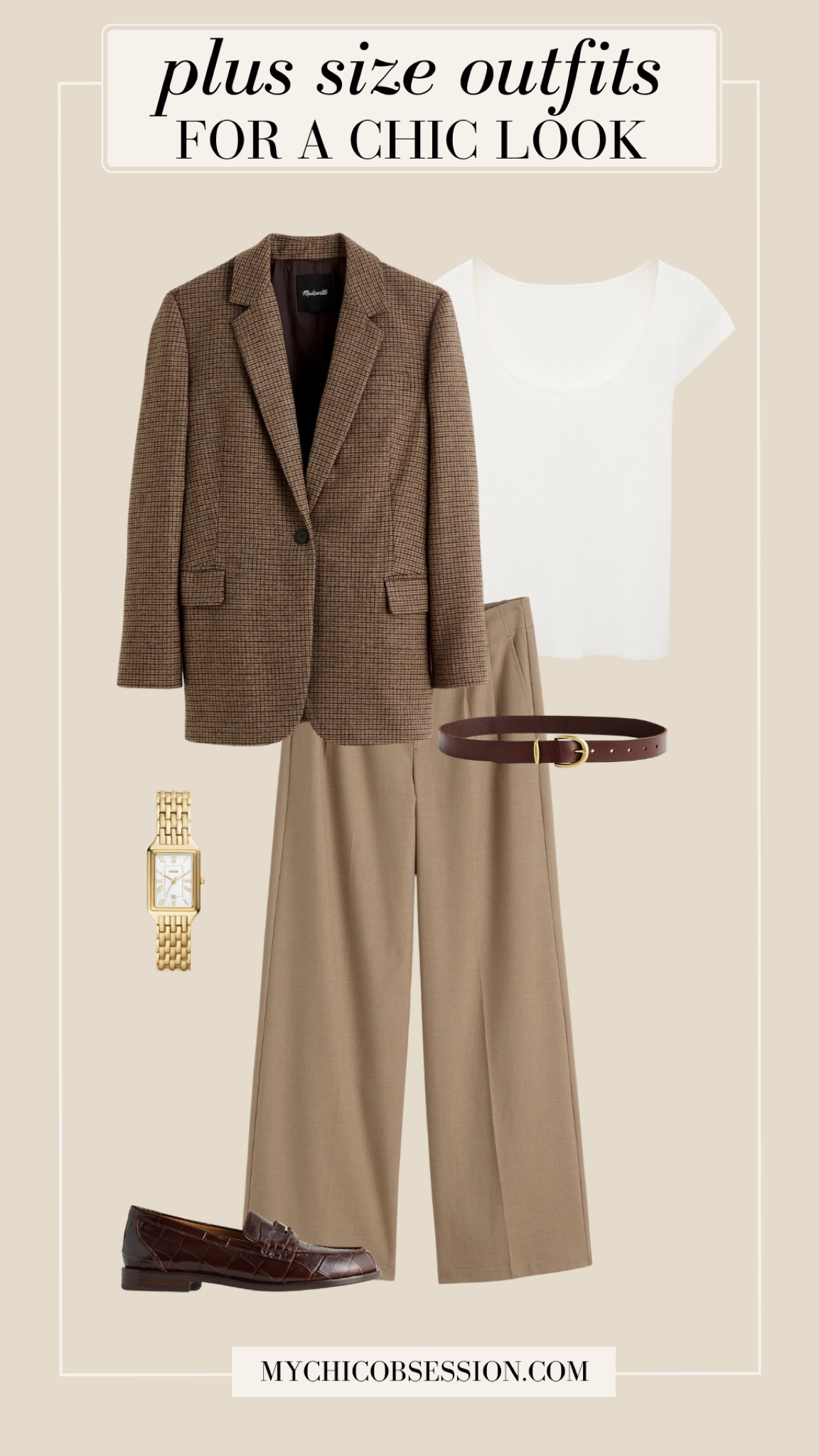 Style a scoop neck tee with a blazer, wide-leg trousers, and croc-embossed loafers for an office-approved look.

#LTKPlusSize #LTKWorkwear #LTKStyleTip