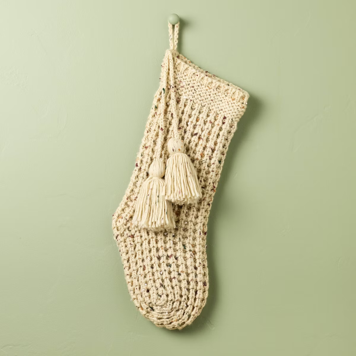 Confetti Fleck Waffle Knit Christmas Stocking - Hearth & Hand™ with Magnolia | Target