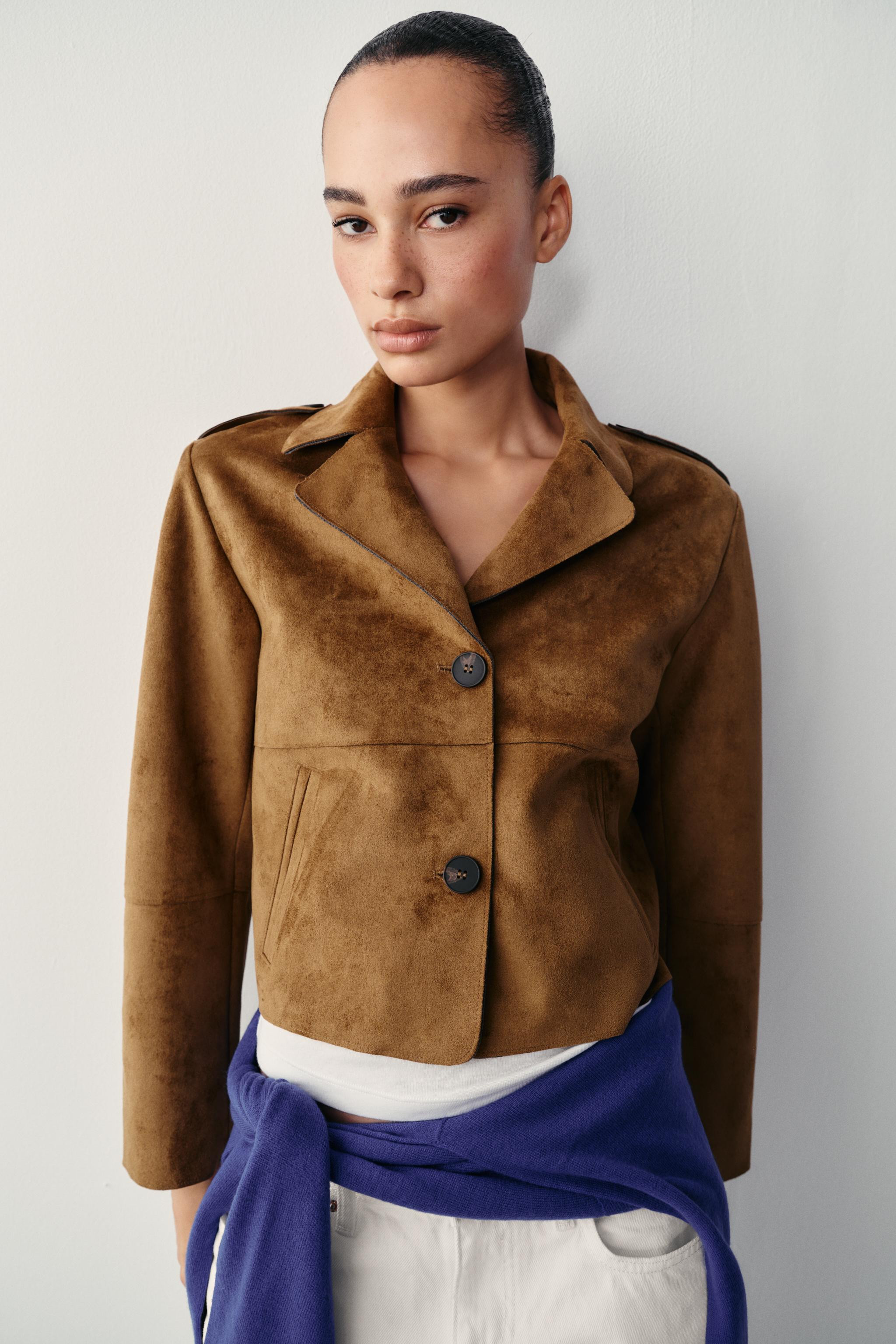 FAUX SUEDE JACKET | Zara US