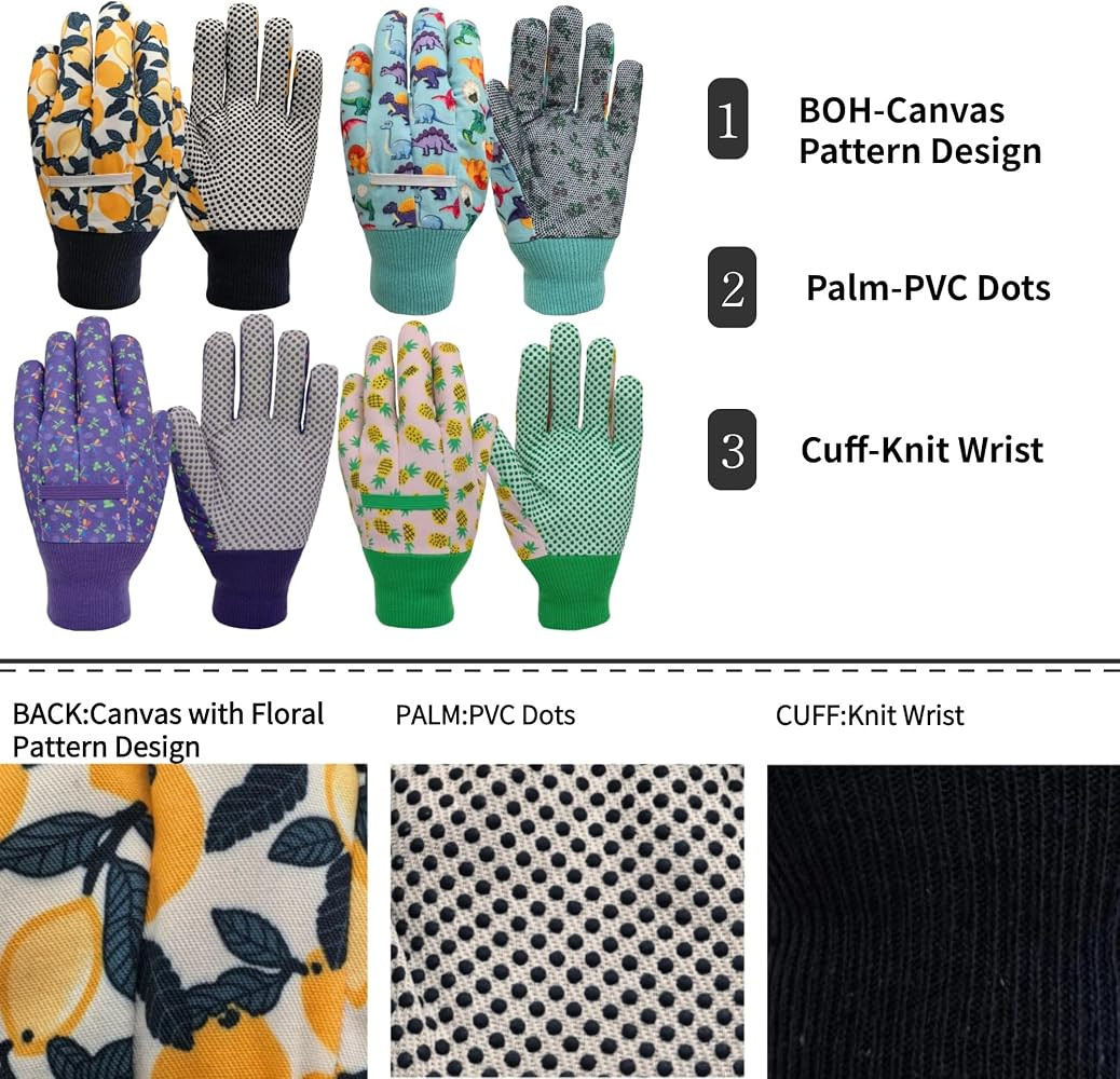 KIDS GARDENING GLOVES -Safety working gloves ensure snug fit with amazing flexibility and comfort... | Amazon (US)