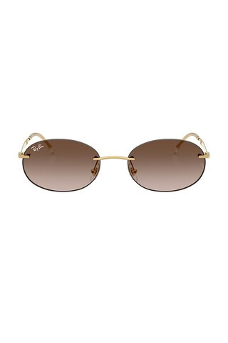 Rectangular Sunglasses in Arista & Dark Brown | Revolve Clothing (Global)