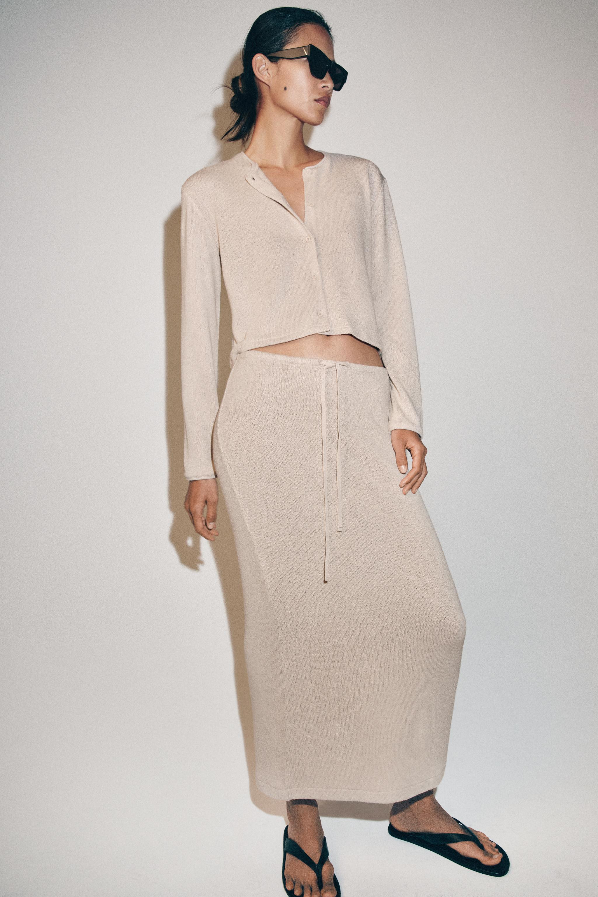 LONG SLEEVE BUTTONED JACKET | Zara US