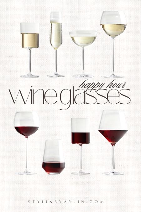 Happy hour, wine and champagne glasses #StylinbyAylin 

#LTKhome #LTKSeasonal #LTKstyletip