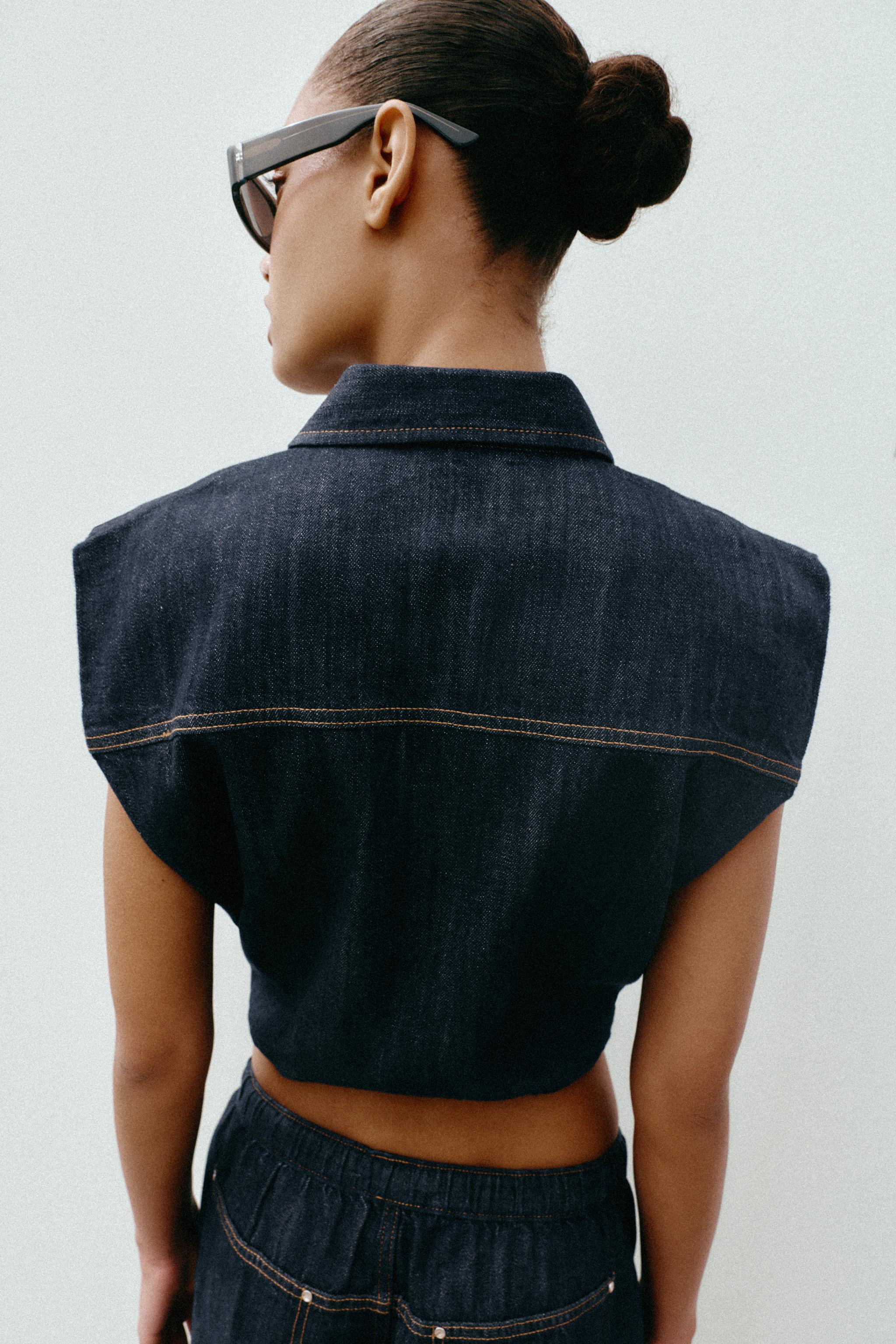 Z1975 DENIM BALLOON WAISTCOAT | Zara UK