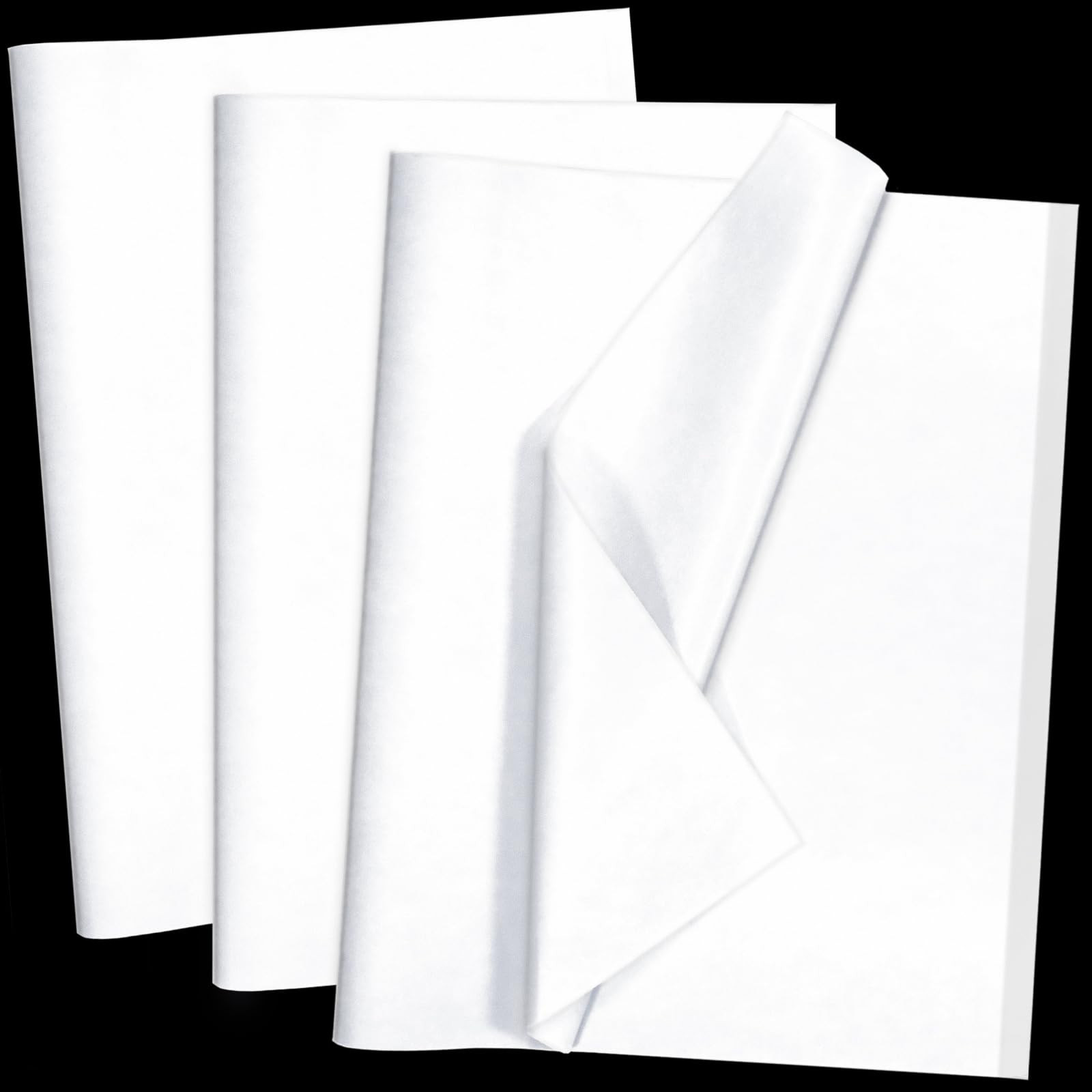 100 Sheets White Tissue Paper Artdly 14 x 20 Inches Recyclable White Wrapping Paper Bulk for Wedd... | Amazon (US)