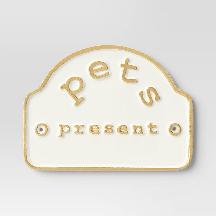 Pet Present Aluminum Wall Sign - Smith & Hawken™ | Target