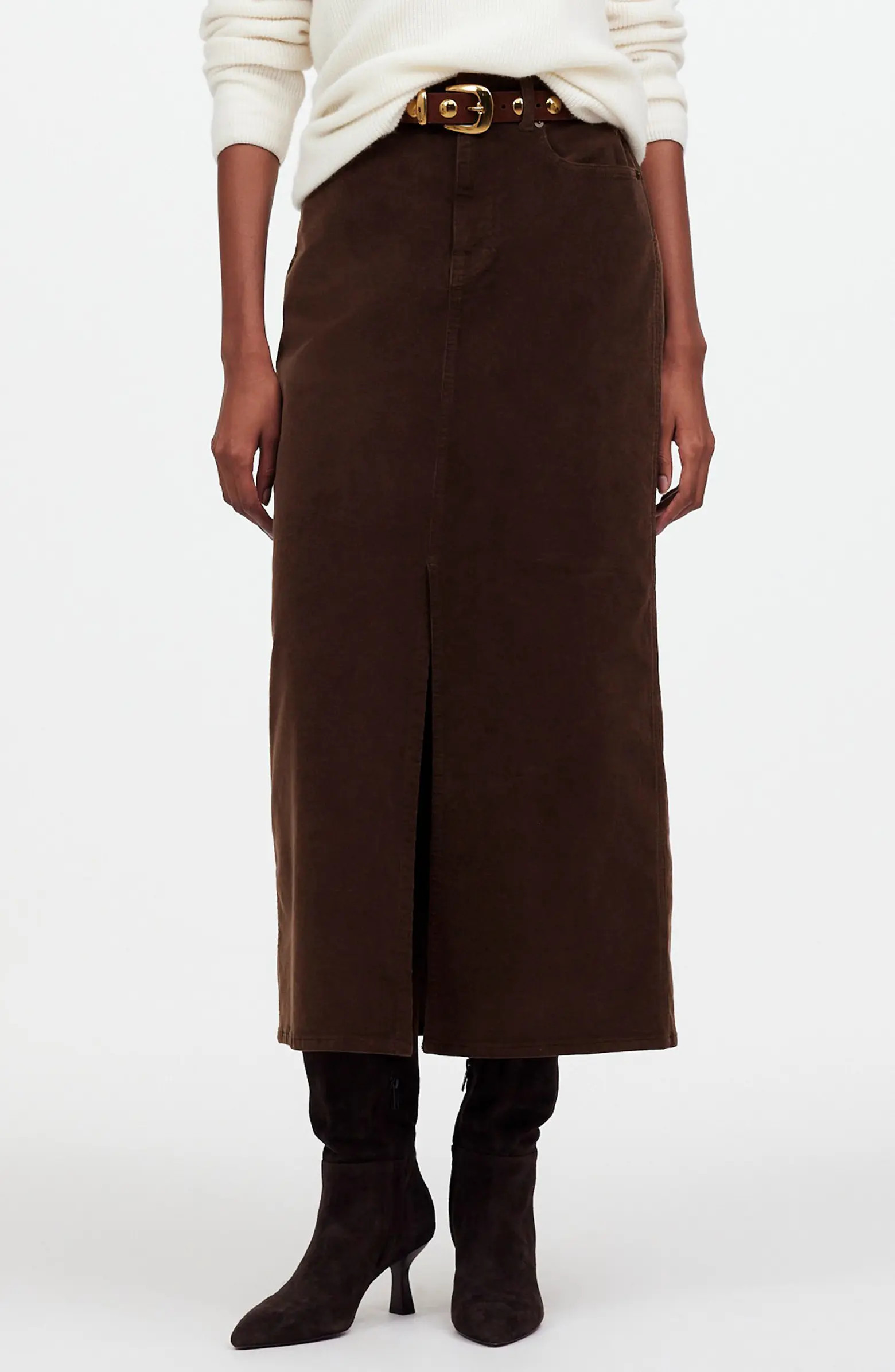 Madewell Corduroy Midi Skirt | Nordstrom | Nordstrom