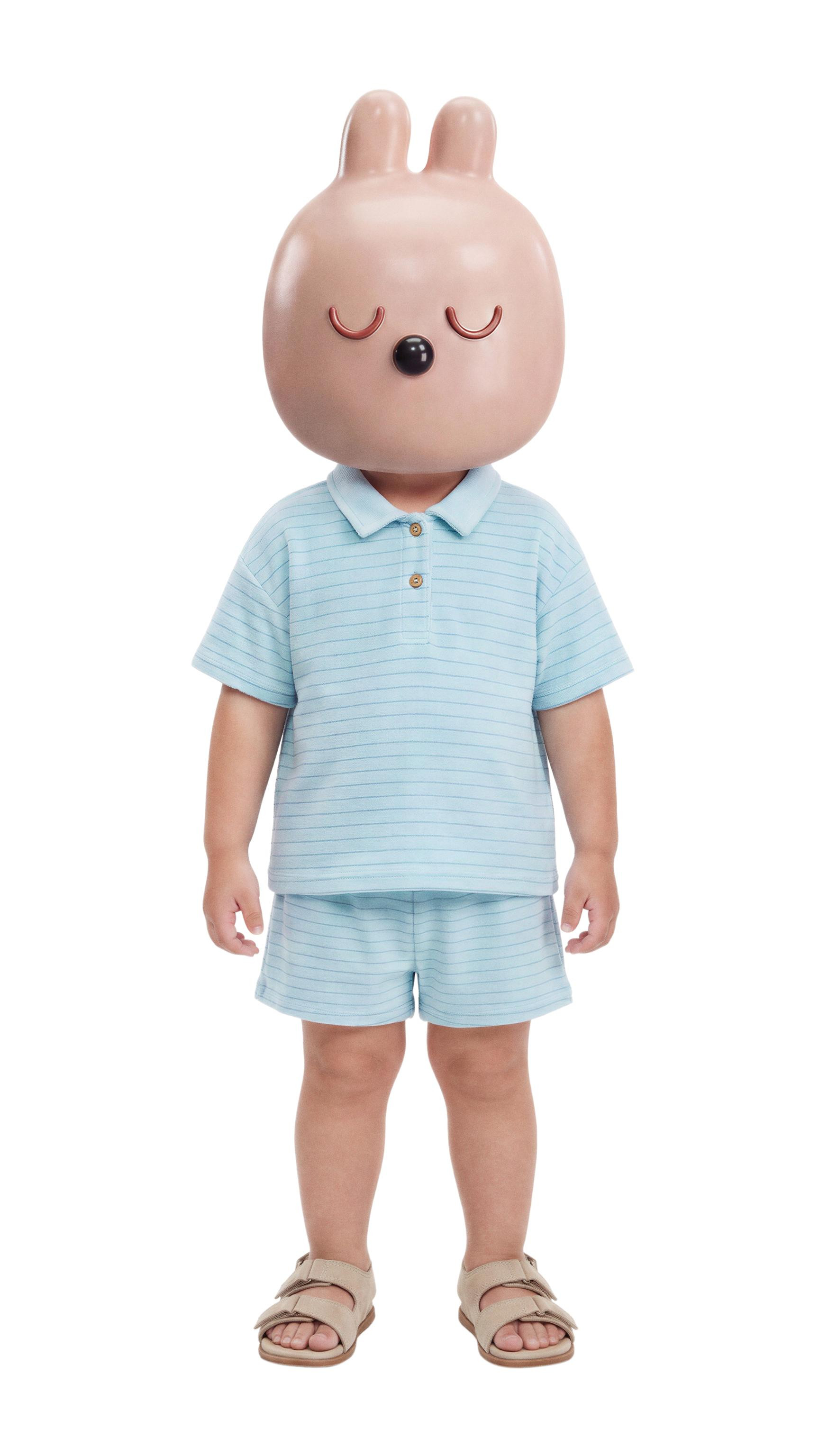 STRIPED POLO SHIRT AND BERMUDA SHORTS SET | Zara US