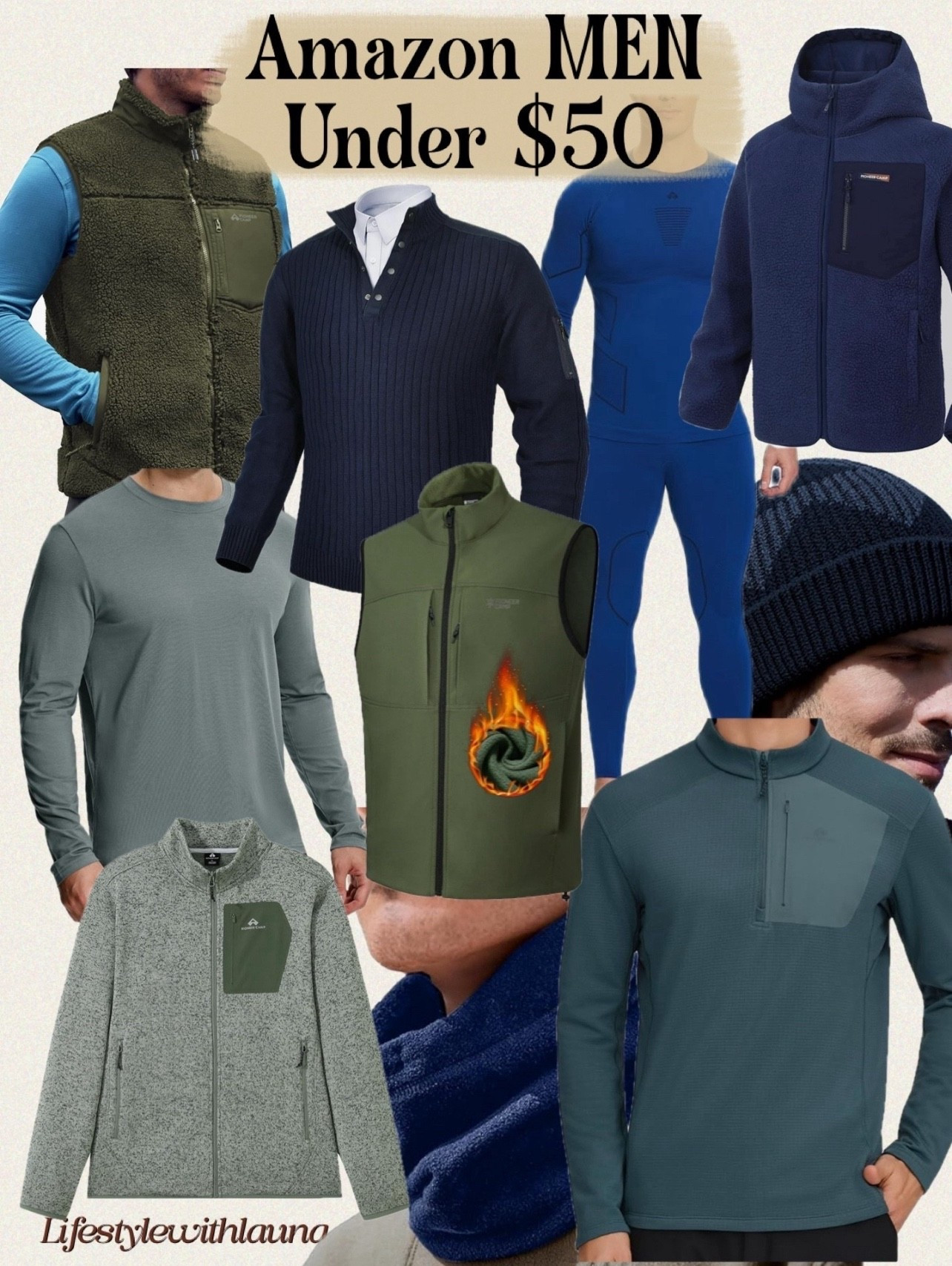 Men’s cold weather gear! Amazon under $50 ! Men’s jackets, vests, sweaters, hats & more! Keep him warm while still looking stylish.

@amazonfashion Men’s outdoor style,
men’s gift guide, guys outfits, men’s clothing

#LTKGiftGuide #LTKMens #LTKActive