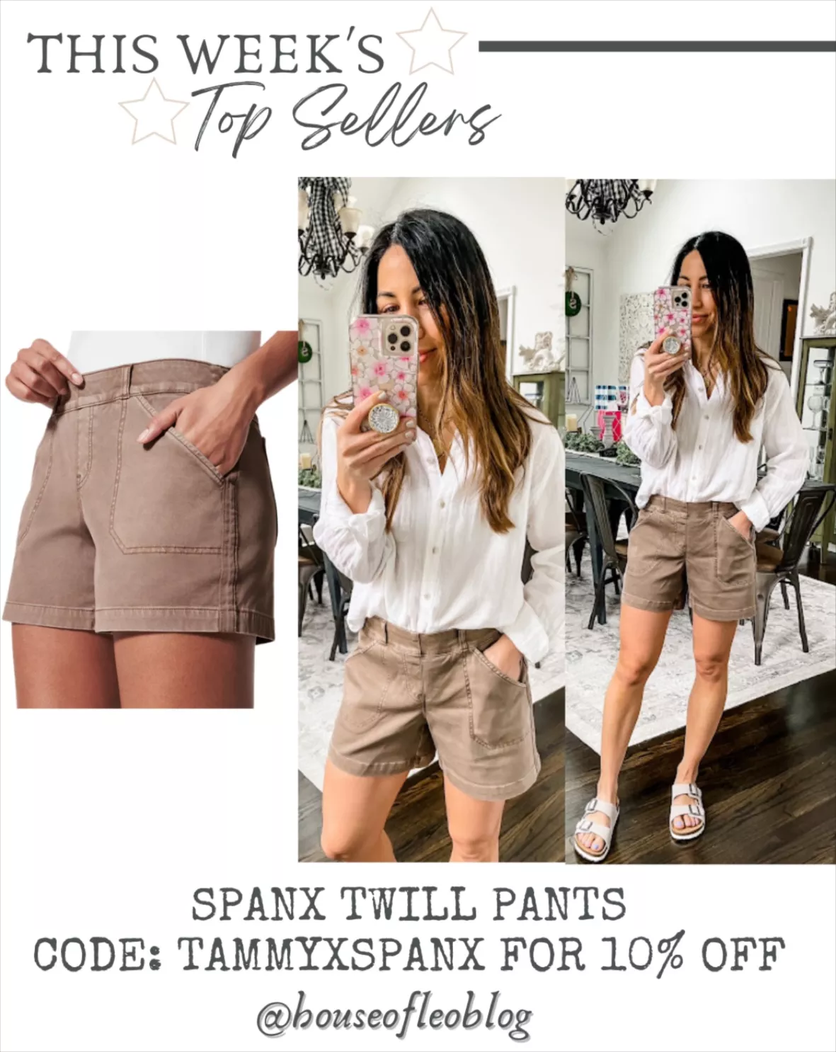 Spanx Twill Shorts 4