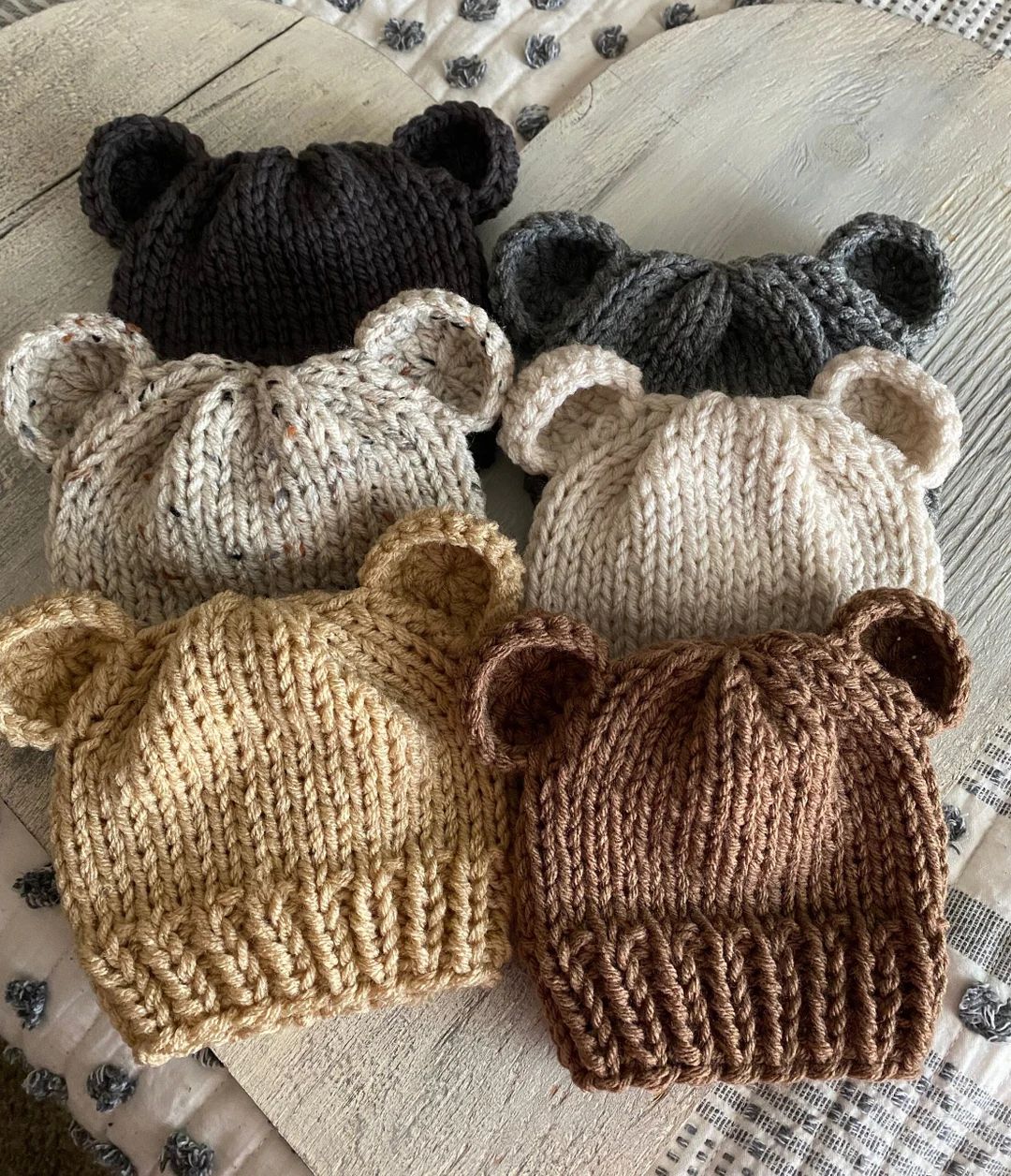 Bear Hats, Baby Bear Hats, Knit Bear hat, Chunky bear hats, Luv Beanies, Childrens hats, kids hat... | Etsy (US)
