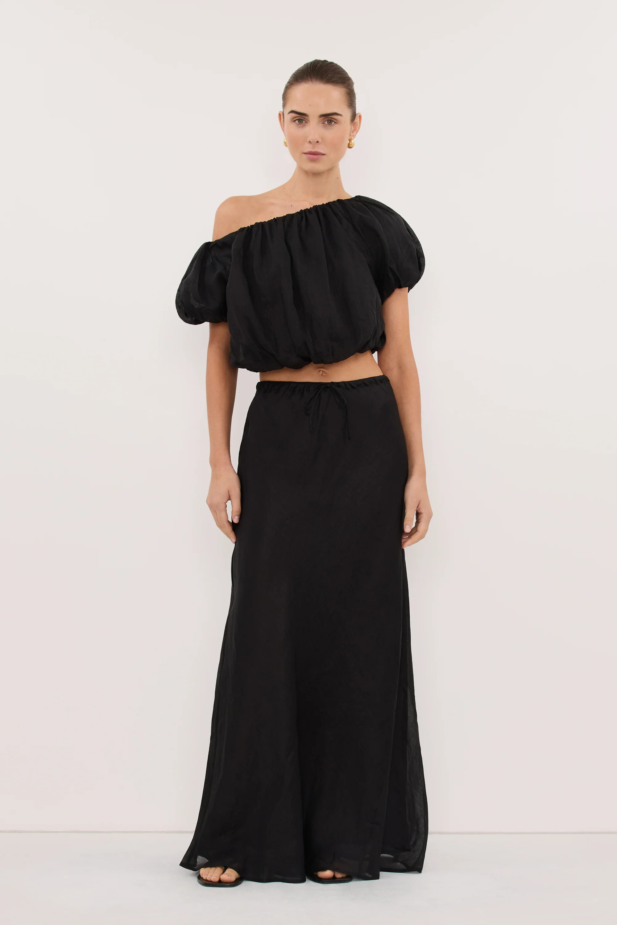 ARLO BLACK RAMIE BUBBLE TOP | DISSH