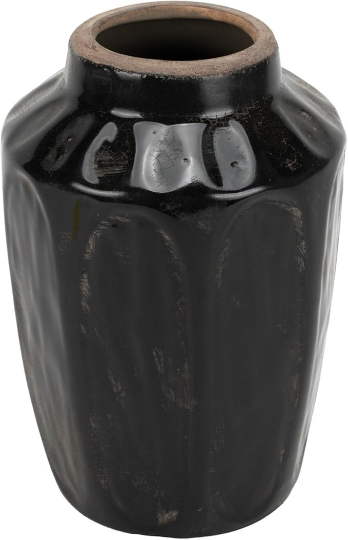 PD Home & Garden Decorative and Functional Décor 6.8 Inch Sculpted Jar Flower Pot Vase, Artistic... | Amazon (US)