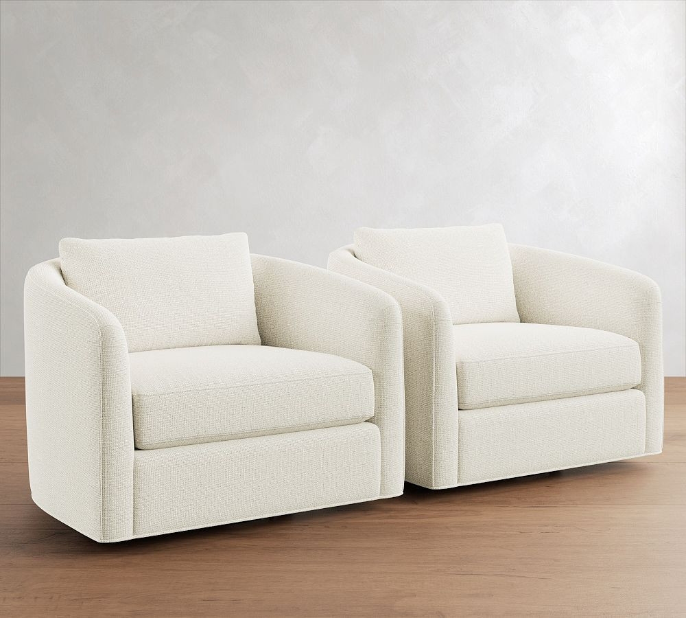 Remmy Swivel Chair | Pottery Barn (US)