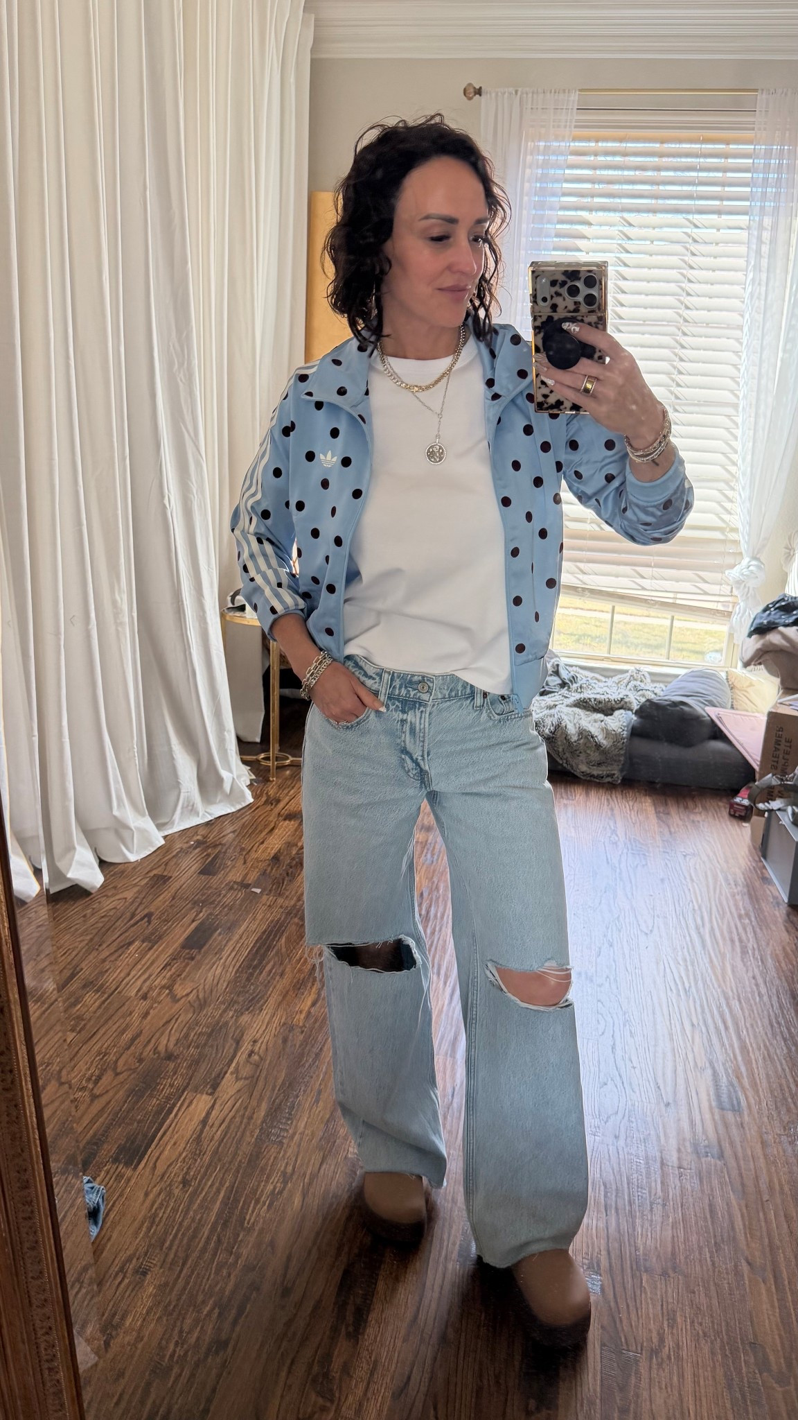 S jacket 
26 wide leg pants
Code: insider10 to save on Melinda Maria 

#LTKOver40 #LTKPetite #LTKootd