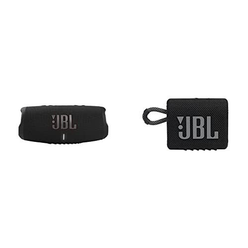 JBL Charge 5 Portable Bluetooth Speaker + JBL Go 3 Portable Bluetooth Speaker | Amazon (US)