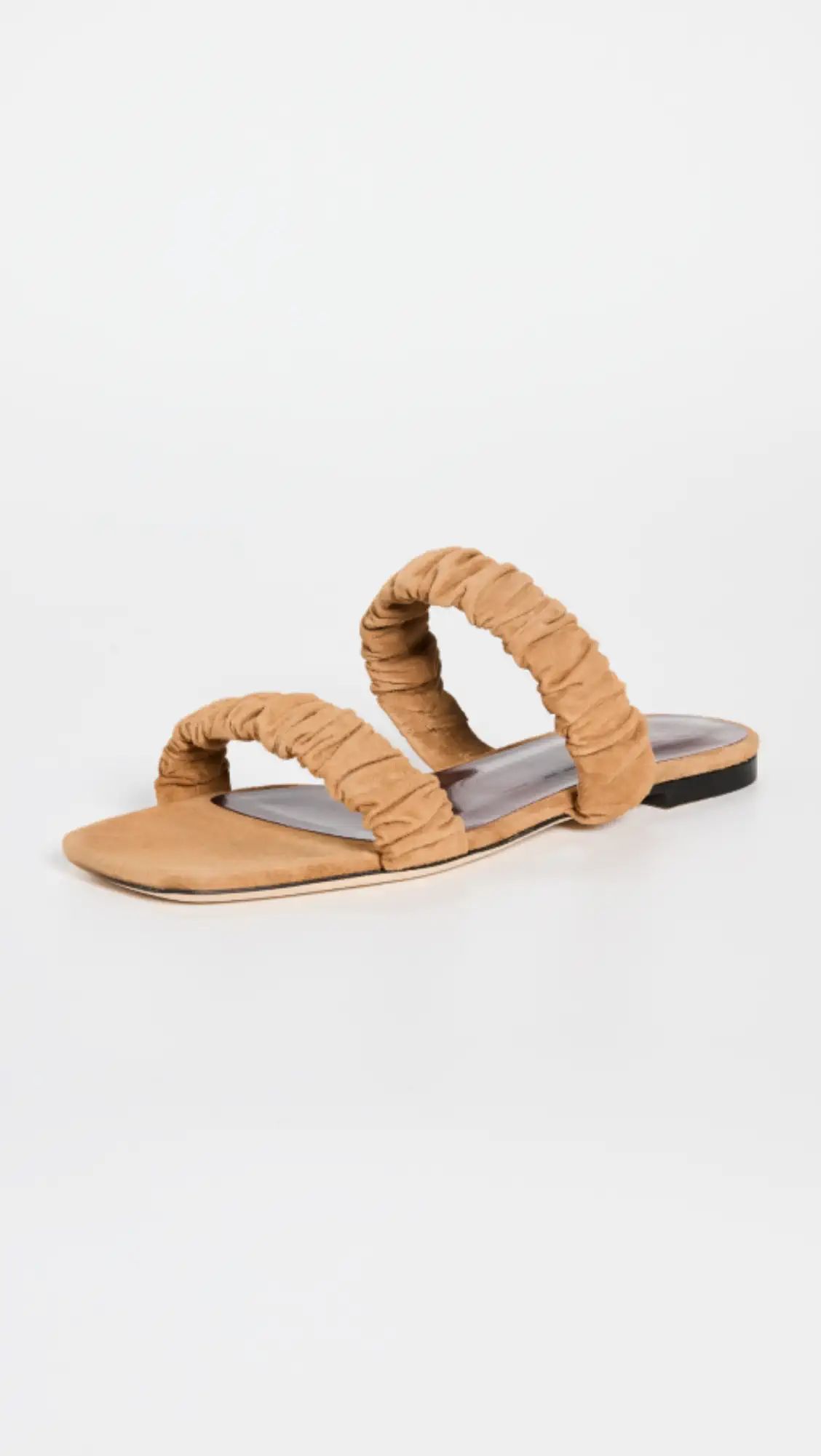 STAUD Maya Ruched Sandals | Shopbop | Shopbop