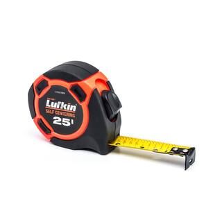 Lufkin 25 ft. Hi-Viz Orange Self-Centering Tape Measure L725SCTMPN | The Home Depot