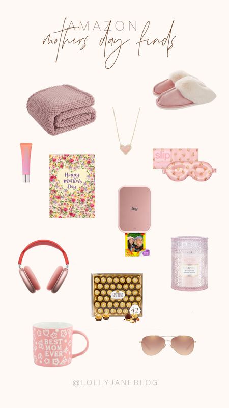 Amazon Mother’s Day finds! 🩷

I am absolutely obsessed with these Amazon finds! Mother’s Day is such a fun day for you to cherish your mama’s! These picks, like this throw blanket, fuzzy slippers, headphones, candle, and a mug are the classics! But we added some other fun finds like some sunnies, a picture printer, eyemask, heart necklace, Mother’s Day card, Lisa’s lip oil, and some chocolates! And best part is they are all in PINK!! 💕👏🏼

#LTKSeasonal #LTKhome #LTKGiftGuide