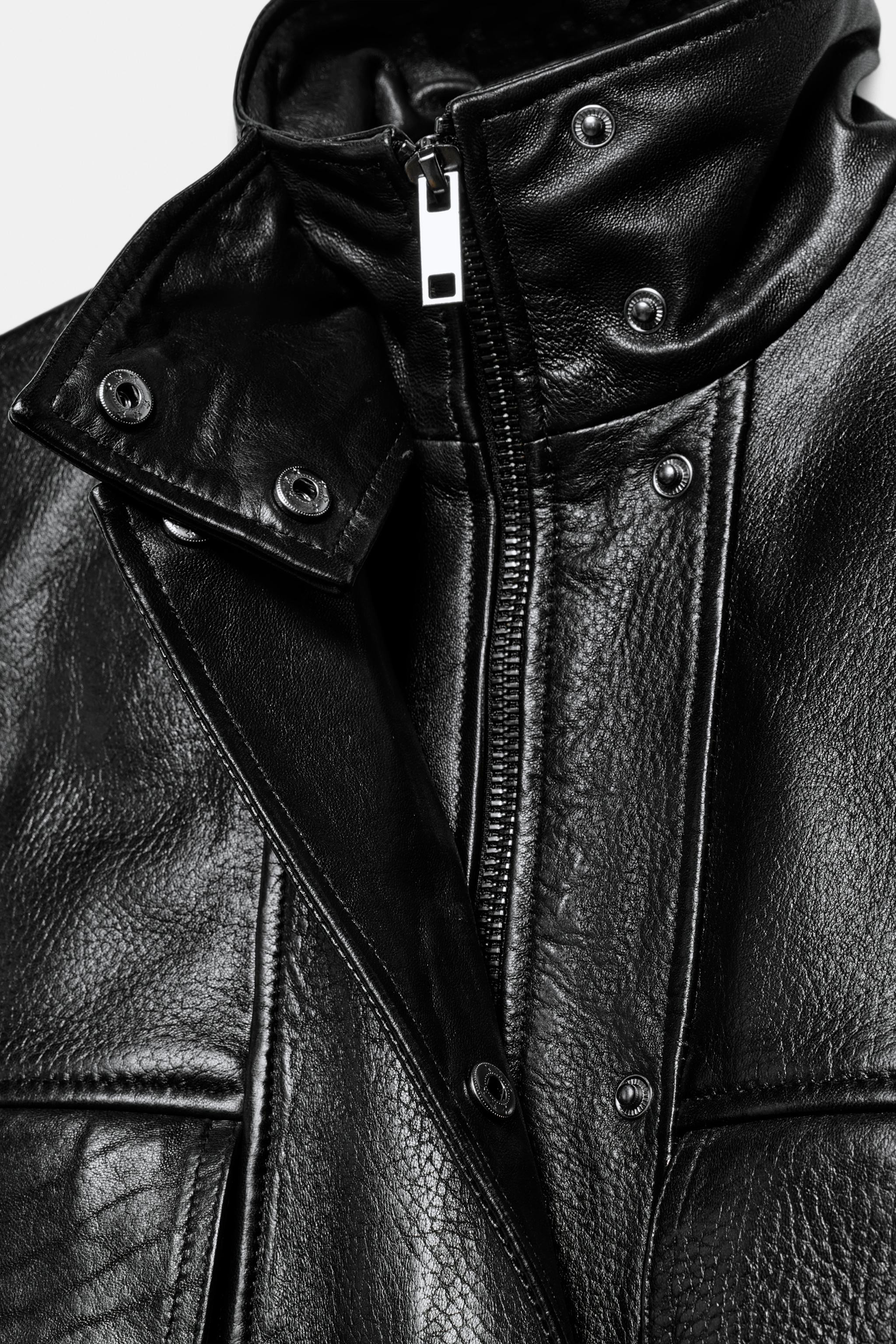 ZW COLLECTION LIMITED EDITION LEATHER JACKET | Zara US