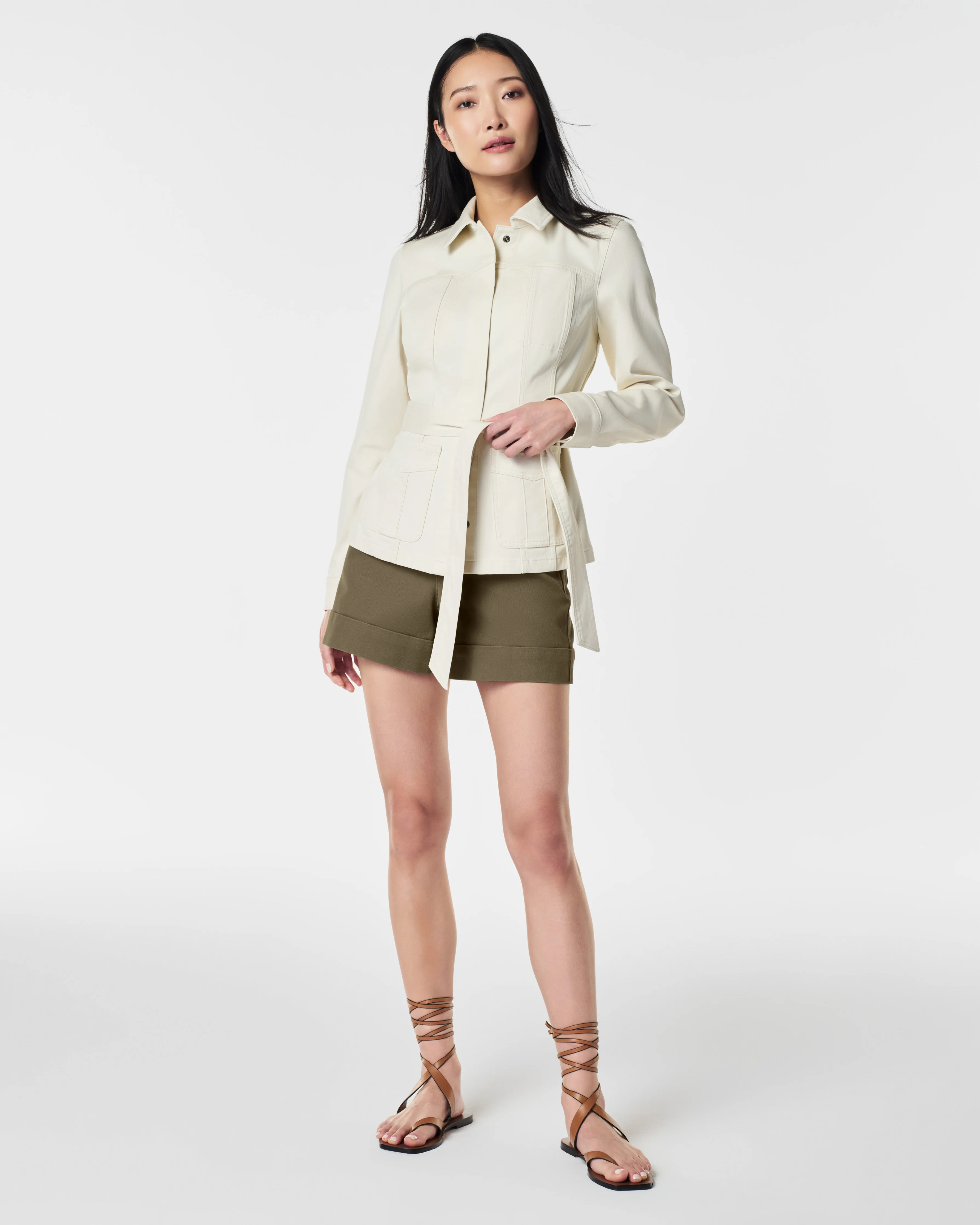 Tie Front Shirt Jacket | Spanx