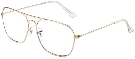JM Aviator Blue Light Blocking Computer Glasses, Square Eye Protect Video Eyeglasses Anti Glare M... | Amazon (US)