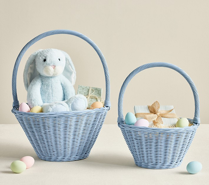 Chambray Blue Sabrina Easter Basket | Pottery Barn Kids