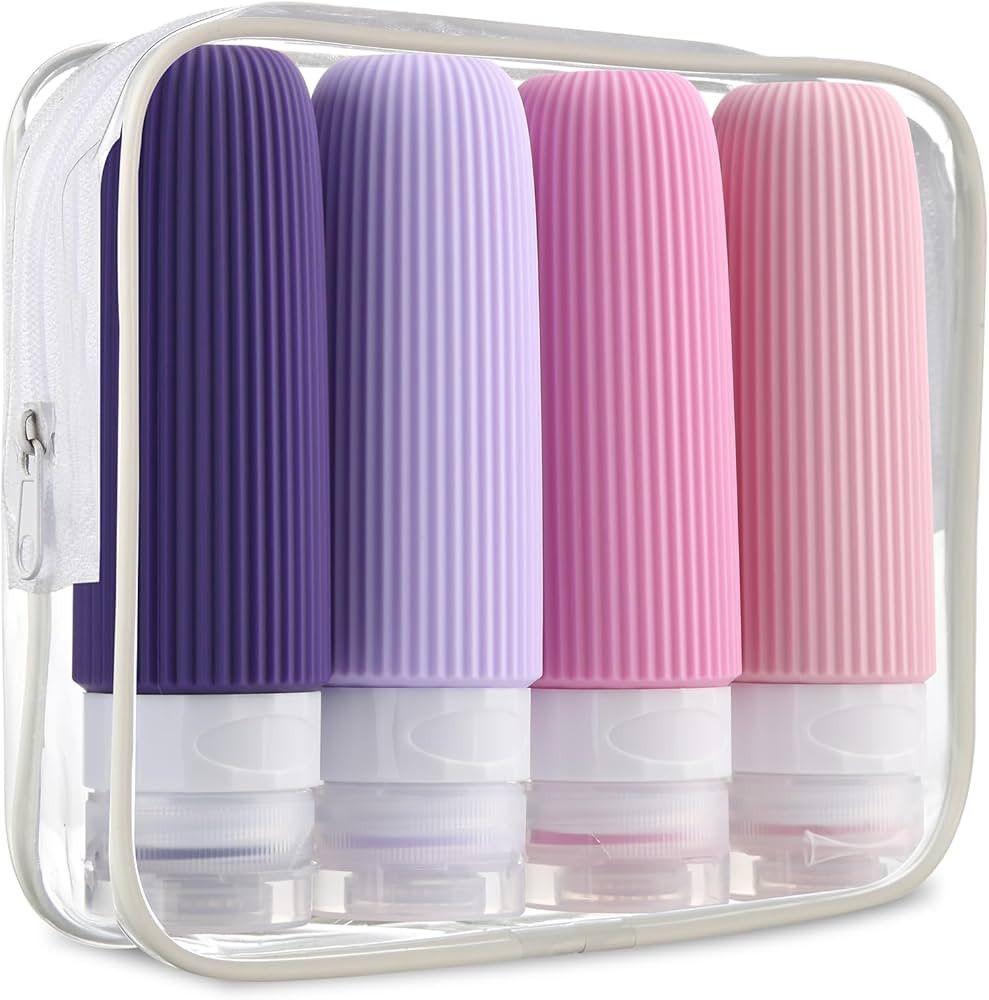 Travel Bottles for Toiletries, Tsa Approved 3oz Portable Travel Bottles, BPA Free Leak Proof Sque... | Amazon (US)