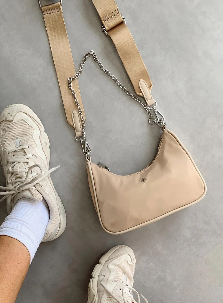 Peta & Jain Paloma Nylon Bag Beige | Princess Polly US