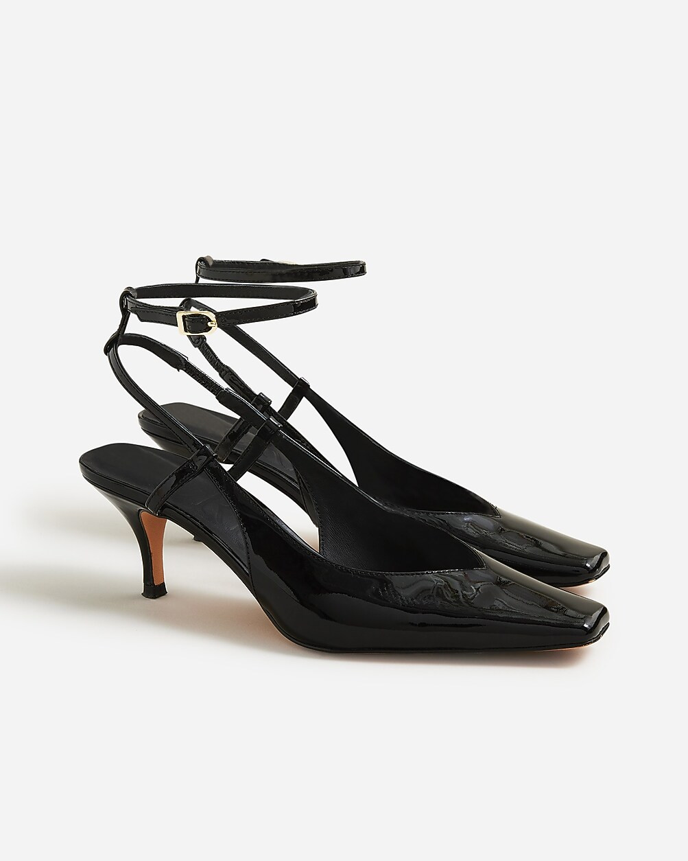 Leona ankle-strap heels in patent leather | J. Crew US